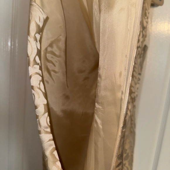 Gorgeous Brocade and Jewel Collared Dress Vintage Banana Republic Size 2 - Picture 8 of 14